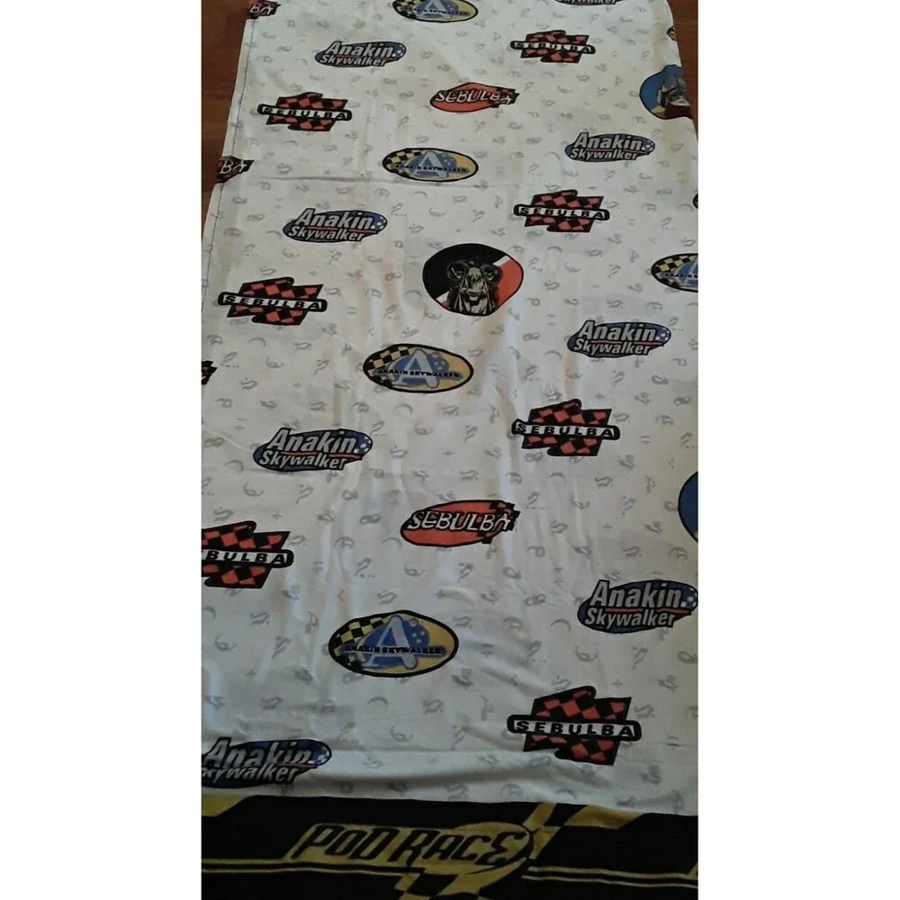 Vintage Sheet Star Wars ,Twin Flat Anakin Skywalker Sebulba USA